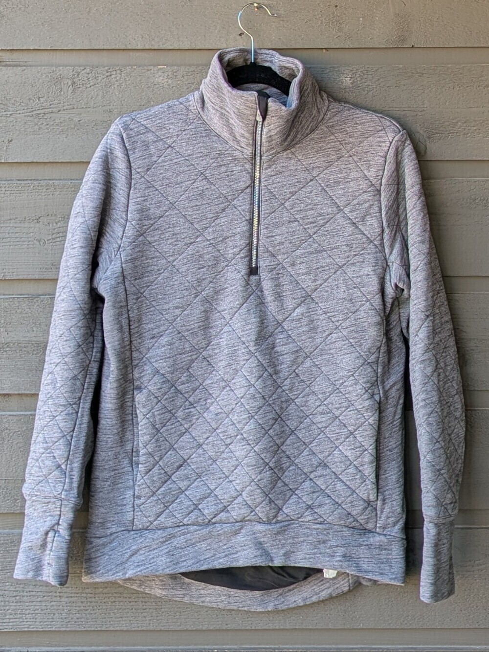 Lululemon Forever Warm Pullover Heathered Core Dark Grey Size 6